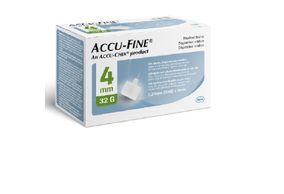 Agulha Accu Fine Needle An Accu Chek 32g 0,23mmx4mm Com 100 Unidades