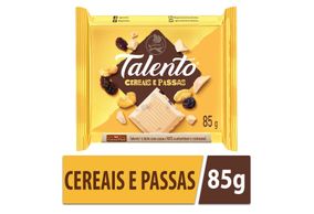 Chocolate Talento Garoto Cereais E Passas 85g