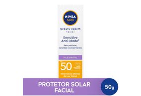 Protetor Solar Nivea Facial Beauty Expert Sensitive Fps50 50g