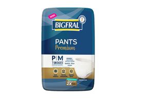 Roupa Para Incontinência Bigfral Pants Premium Tamanho P/M Com 7 Unidades