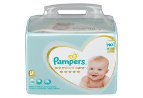 Fraldas Pampers Premium Care M 80 Unidades