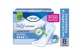 Absorvente Para Incontinência Urinária Tena Lady Discreet Extra 8 Unidades