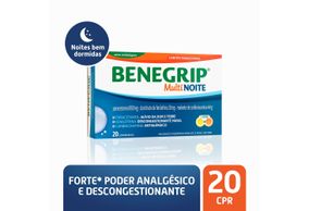 Benegrip Multi Noite Com 20 Comprimidos