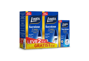 Adoçante Linea Sucralose Líquido 75ml Leve 2 Ganhe Grátis Linea 25ml