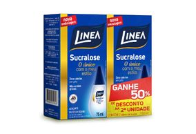 Adocante Linea Sucralose Com 2 Unidades De 75ml Cada Preço Especial