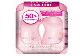 Desodorante Giovanna Baby Classic Rollon 50ml Com 2 Unidades Preço Especial