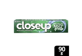 Gel Dental Ação Antibacteriana Close Up Proteção 360ºFresh Menthol Paradise Limpeza profunda 90g