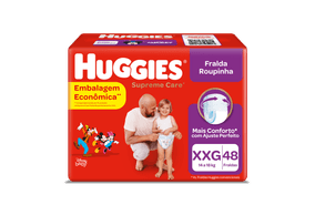 Fralda Huggies Supreme Care Hiper Roupinha Tamanho Xxg Com 48 Unidades