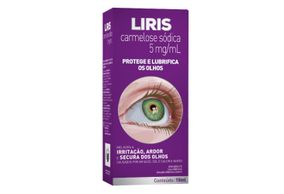 Liris Colírio Para Os Olhos Com Carmelose Sódica, Lubrifica, Hidrata E Protege, Semelhante Às Lágrimas Naturais, 10ml