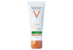 Capital Soleil Vichy Uv Purify Fps70 Pele Clara Toque Seco 40g