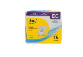 Fralda Geriatrica Dauf Protect Extra G Com 14 Unidades