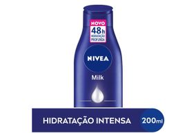 NIVEA Loção Hidratante Milk Pele seca a extrasseca 200ml