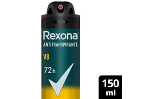 Desodorante Antitranspirante Aerosol Masculino Rexona V8 72 horas 150ml