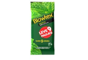 Preservativos Blowtex Menta  Leve 9 Pague 6