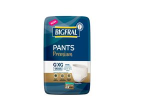 Roupa Para Incontinência Bigfral Pants Premium Tamanho G/Xg Com 7 Unidades