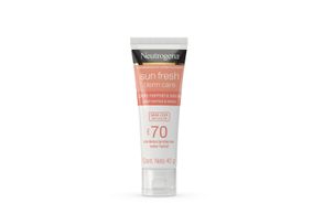 Protetor Solar Neutrogena Sun Fresh Derm Care Fps70 Pele Normal A Seca Sem Cor 40g