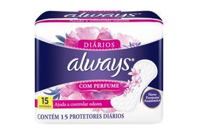 Protetores Diários Always Com Perfume 15 Unidades