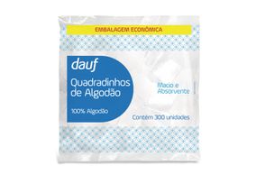 Algodão Dauf Quadrado 300 Unidades