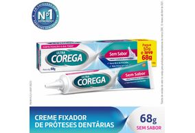 Corega Fixador de Prótese Ultra Creme Sem Sabor 68g