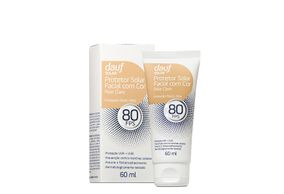 Protetor Solar Facial Dauf Fps80 Cor Bege Claro 60ml