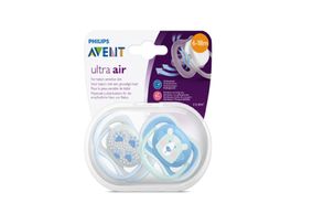 Chupeta Avent Ultra Air Decorada De 6 A 18 Meses Com 2 Unidades