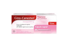 Gino-Canesten 500mg Com 1 Cápsula De Uso Vaginal + 1 Aplicador