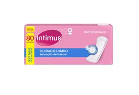 Protetor Diário Intimus Cuidado Diário S/ Perfume - 80 Unidades