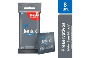 Preservativo Jontex Sensitive Leve 8 Pague 7