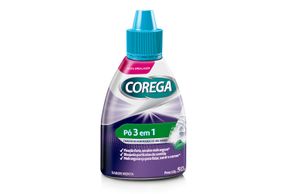 Fixador De Dentadura Corega Pó Sabor Menta Com 50g