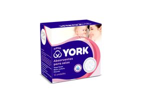 Absorvente Para Seios York Com 12 Unidades