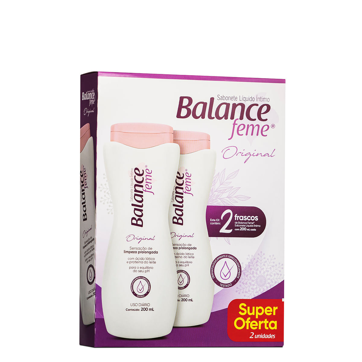 Sabonete Íntimo Balance Feme 200ml Kit Com 2 Unidades