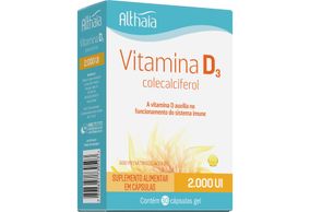 Vitamina D3 2.000ui Com 30 Cápsulas Althaia