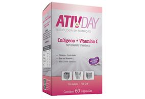 Ativday Colágeno E Vitamina C Com 60 Cápsulas