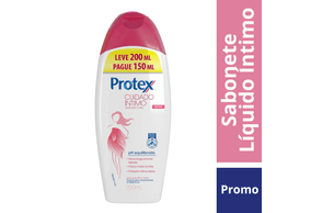 Sabonete Íntimo Líquido Protex Cuidado Íntimo Delicate Care 200ml Promo Leve 200ml Pague 150ml