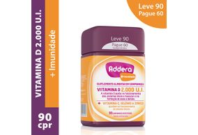 Addera 2000ui + Imunidade Vitamina C, Selênio E Zinco Com 90 Comprimidos