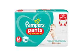 Fralda Pampers Pants Ajuste Total M  42 Unidades