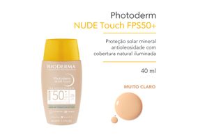 Photoderm Nude Touch Fps50+muito Claro 40ml Novo