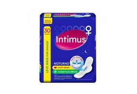 Absorvente Intimus Gel Noturno Seca  Com Abas Com 30 Unidades