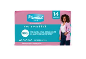 Absorvente Para Incontinência Plenitud Femme Protetor Leve Com 14 Unidades