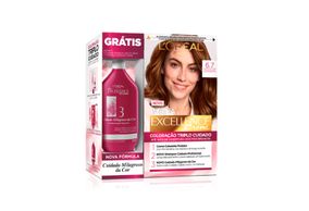 Tintura Imedia Execellence Creme Chocolate 6.7 Gratis Condicionador Cuidado Milagroso Da Cor