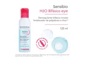 Agua Micelar Bioderma Sensibio H2o Bifasico Eye 125ml