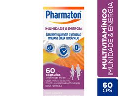 Multivitamínico Pharmaton Imunidade E Energia Com 60 Cápsulas