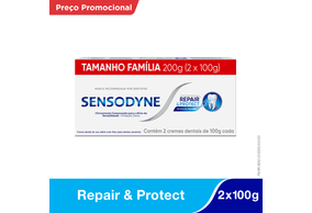 Creme Dental Sensodyne Repair Protect 2 Unidades Com 100g Cada