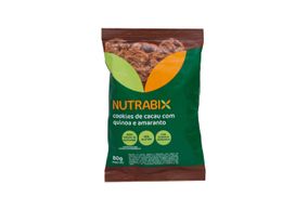 Cookies Nutrabix Sem Gluten Zero Açúcar Cacau Quinoa E Amaranto 80g