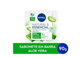 Sabonete Nivea Natural & Essencial Aloe Vera Barra 90g