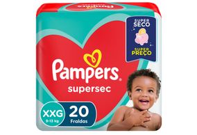 Fraldas Pampers Supersec Xxg 20 Unidades