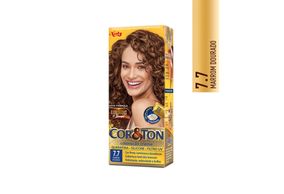 Coloração Niely Cor&Ton Marrom Dourado 7.7, 50g