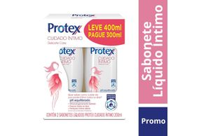 Kit Sabonete Líquido Íntimo Protex Delicate Care Leve 400ml Pague 300ml