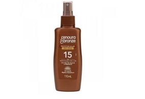 Bloqueador Solar Cenoura Bronze Fps15 Óleo Spray 110ml