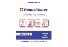 Compressa Paguemenos Não Aderente Com 100 Unidades